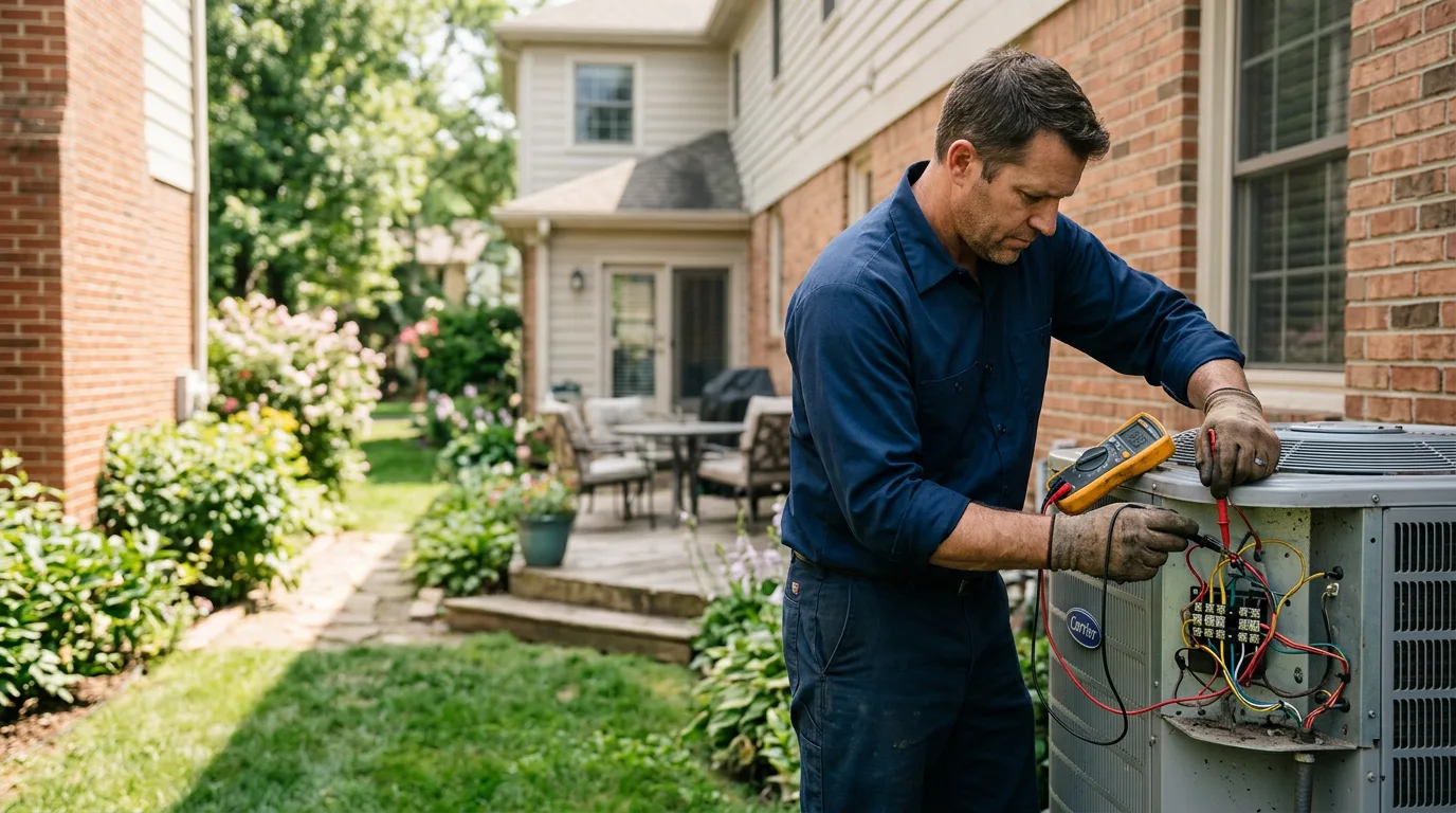 HVAC technician working near Westbrook, ME
